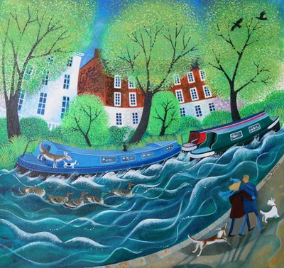 Along the Regents Canal, 2016 by Lisa Graa Jensen